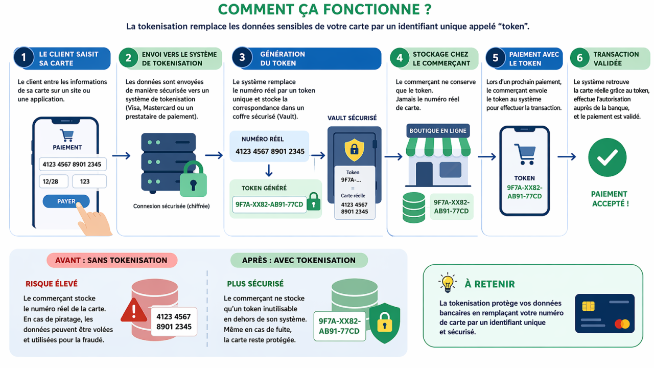 Illustration originale 1 — Introduction à la tokenisation des paiements