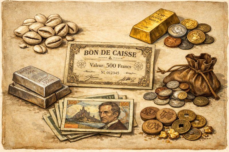 Illustration originale 1 — Qu’est-ce que l’argent ? (1/4)
